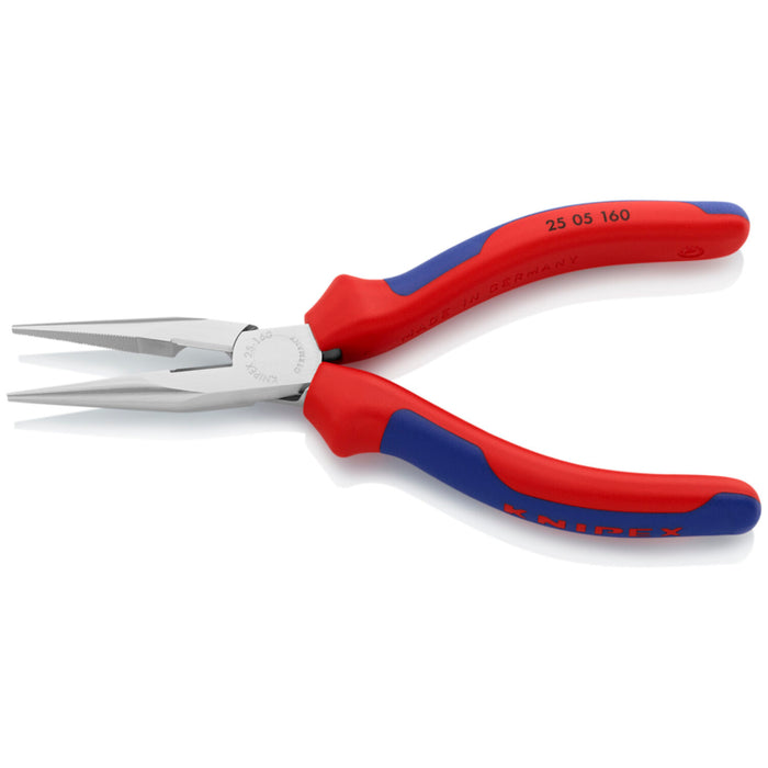 KNIPEX 25 05 160 Snipe Nose Side Cutting Pliers, 6-1/4"