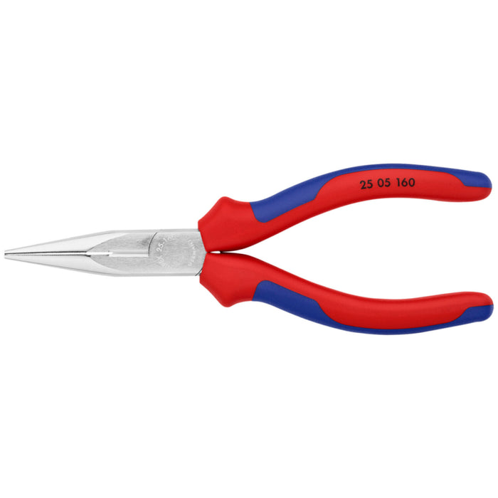 KNIPEX 25 05 160 Snipe Nose Side Cutting Pliers, 6-1/4"