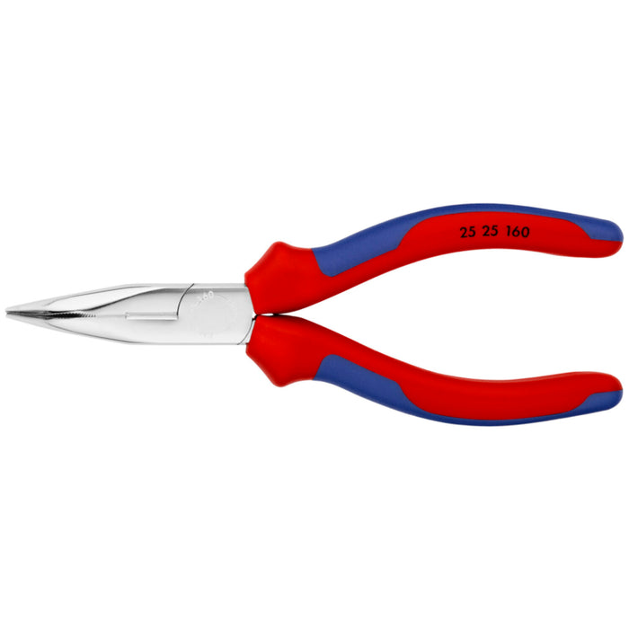Knipex 25 25 160 Long Nose Angled Pliers with Cutters, 6-1/4 inches