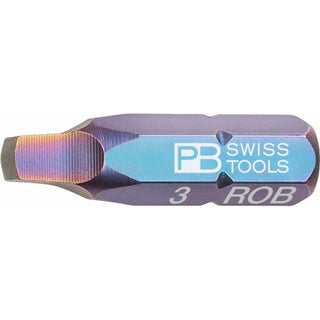 PB Swiss Tools PB C6.185/3 Square Drive Bit, Robertson, 3.4 mm, 25mm