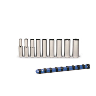 Wright Tool 257 1/4" Drive 6 Point DeepSocket Set 9 Piece