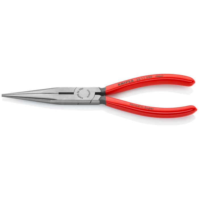 Knipex 26 11 200 SBAS1 Long Nose Pliers with Cutter With 12 AWG Stripping Hole