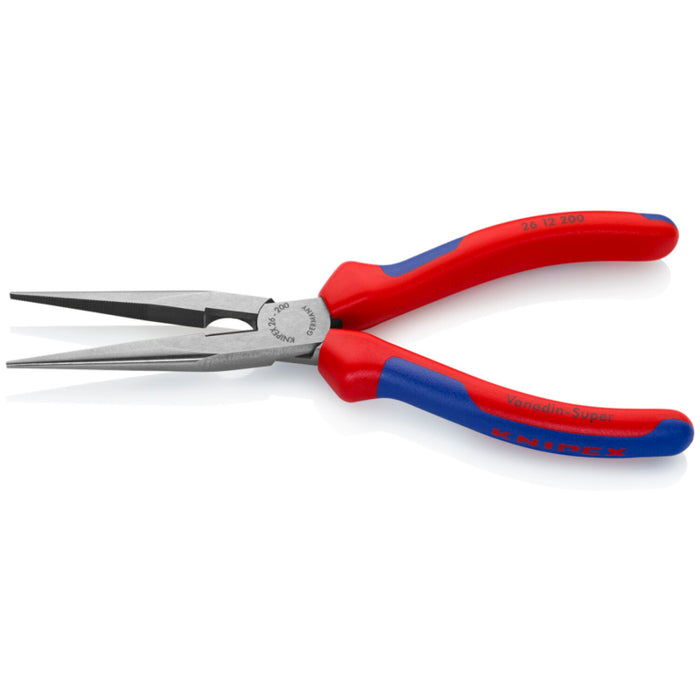 Knipex 26 12 200 8-Inch Long Nose Pliers with Cutter - Comfort Grip