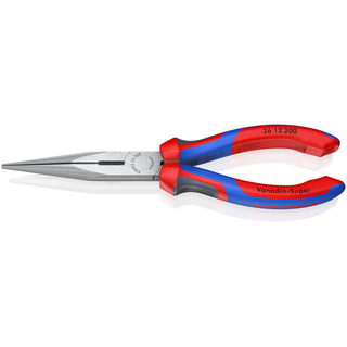 Knipex 26 12 200 SBA KnipeXtend Long Nose Pliers with Cutter, 8"