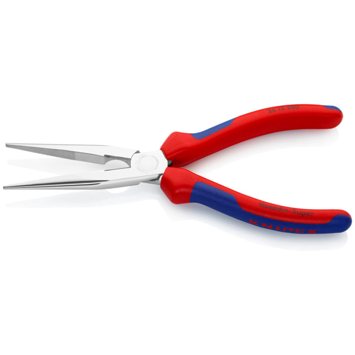 Knipex 26 15 200 8-Inch Long Nose Pliers with Cutter - Comfort Grip