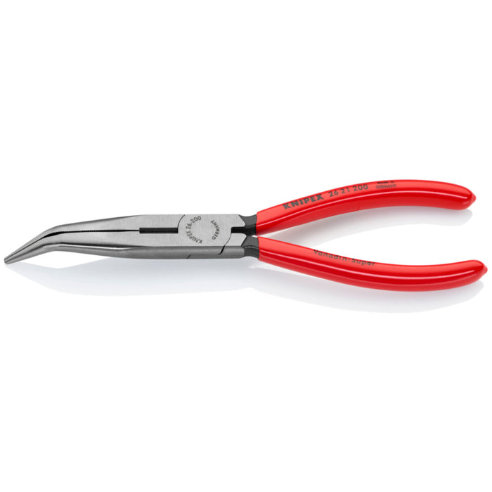 Knipex 26 21 200 8-Inch Long Nose 40° Angled Pliers with Cutter