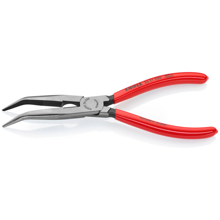 Knipex 26 21 200 8-Inch Long Nose 40° Angled Pliers with Cutter