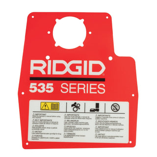 Ridgid 26978 Control Panel Label