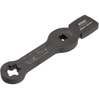 Hazet 2784SR-1 Box-End Wrench - Striking Face Pattern with 2 Striking Faces, 12-Point