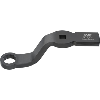 Hazet 2872FS-24 Box-End Wrench - Striking Face Pattern with 2 Striking Faces, 12-Point
