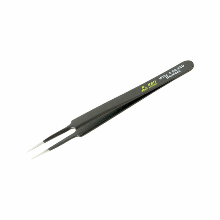 Wiha 44509 ESD Safe Tweezers, 5 SA - 110 mm