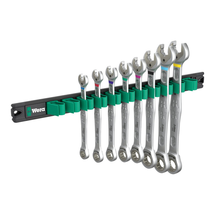 Wera 9632 Magnetic rail 6000 Joker Imperial 1 Ratcheting combination wrenches set