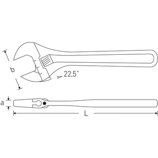 STAHLWILLE 40250104 4025 Adjustable Single-End Spanner