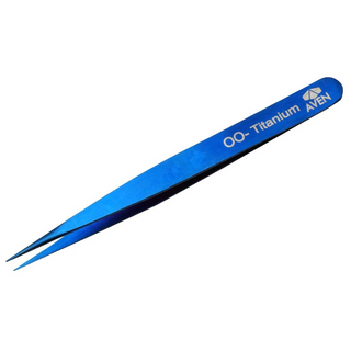 Aven Tools 18032TTB Titanium Blue Tweezers, Pattern OO