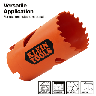 Klein Tools 31017 Bi-Metal Hole Saw, 1-1/2-Inch