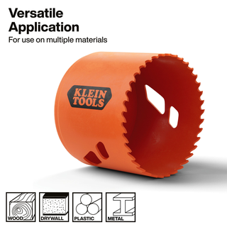 Klein Tools 31022 Bi-Metal Hole Saw, 2-1/2-Inch