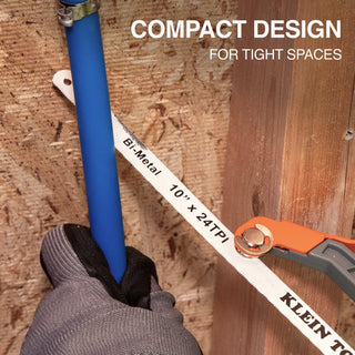 Klein Tools 31432 Compact Medium-Cut Hacksaw