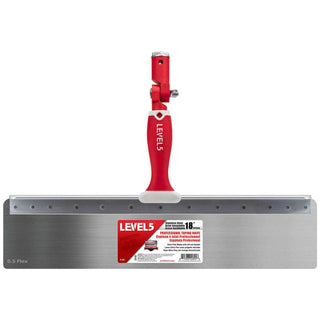 Level5 5-391 18" Stainless Steel 0.5mm Flex Blade Offset Taping Knife