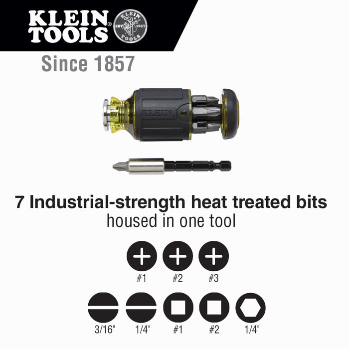 Klein Tools 85515HD Flip Socket, Mini Ratchet and Multi-Bit Driver Set, 3 Pc.