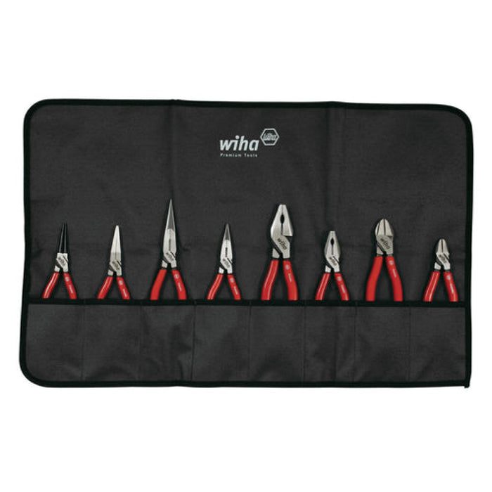 Wiha 32608 8 Piece Classic Grip Pliers and Cutters Set with Canvas Pouch