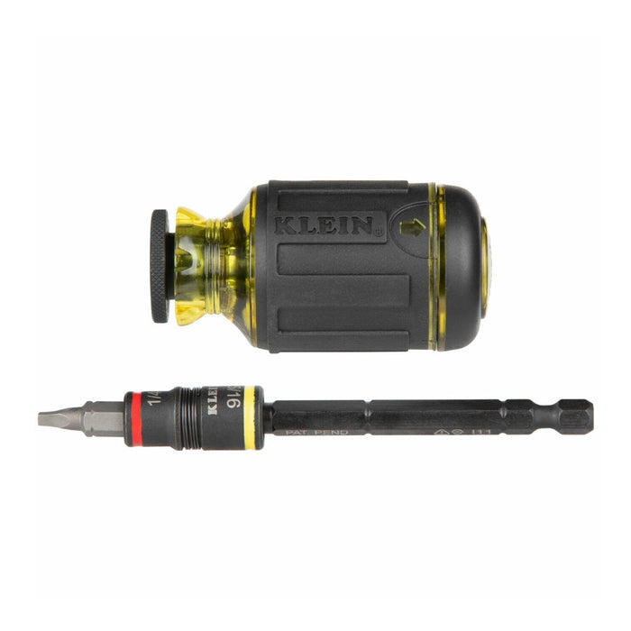 Klein Tools 32308HD 12-in-1 Impact Rated Stubby Driver Set with Flip Sockets