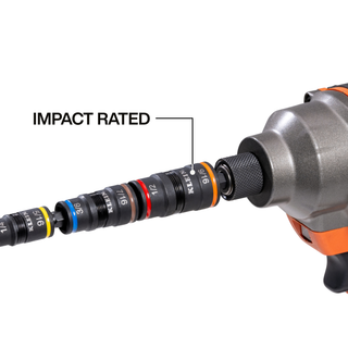 Klein Tools 32933KIT Impact-Rated Flip Socket Set, SAE and Metric