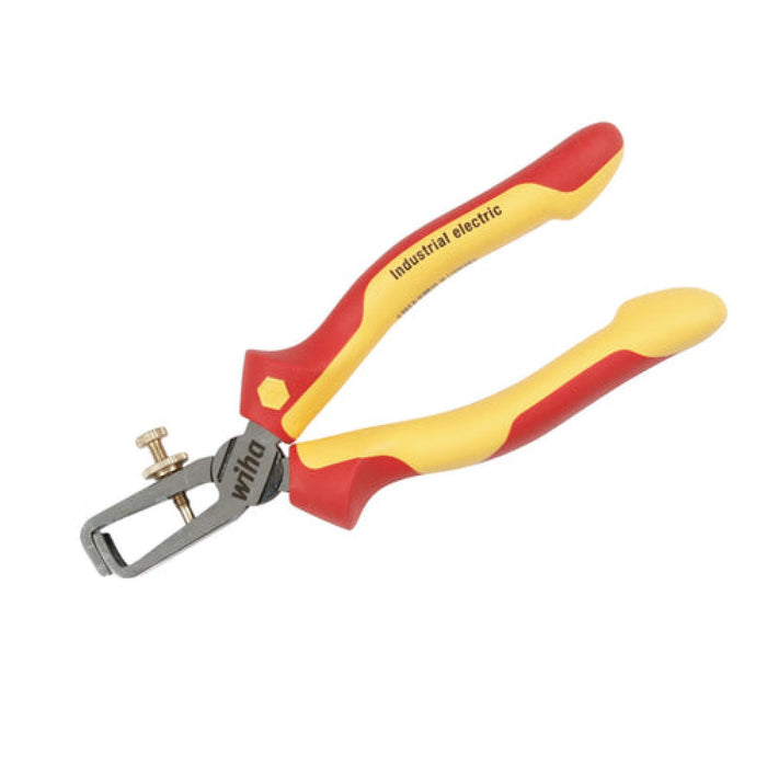 Wiha 32947 Insulated Industrial Stripping Pliers 6.3 Inch