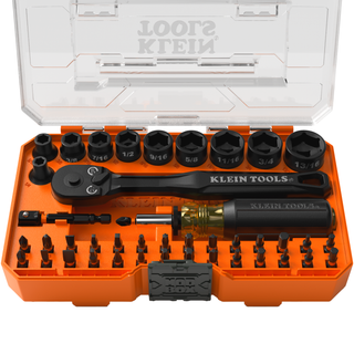 Klein Tools 33806 ProFlex Impact Driver Bit and Socket Set, SAE, 43 Pc.