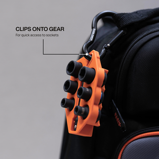 Klein Tools 33808 Grab-And-Go Impact Socket Set, SAE, 7 Pc.