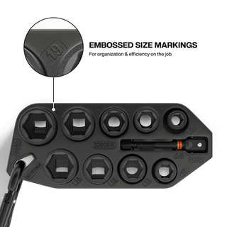 Klein Tools 33809M Grab-And-Go Impact Socket Set, Metric, 10 Pc.