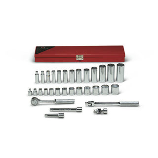 Wright Tool 339 3/8" Drive, 6 Point Standard and Deep Socket Set