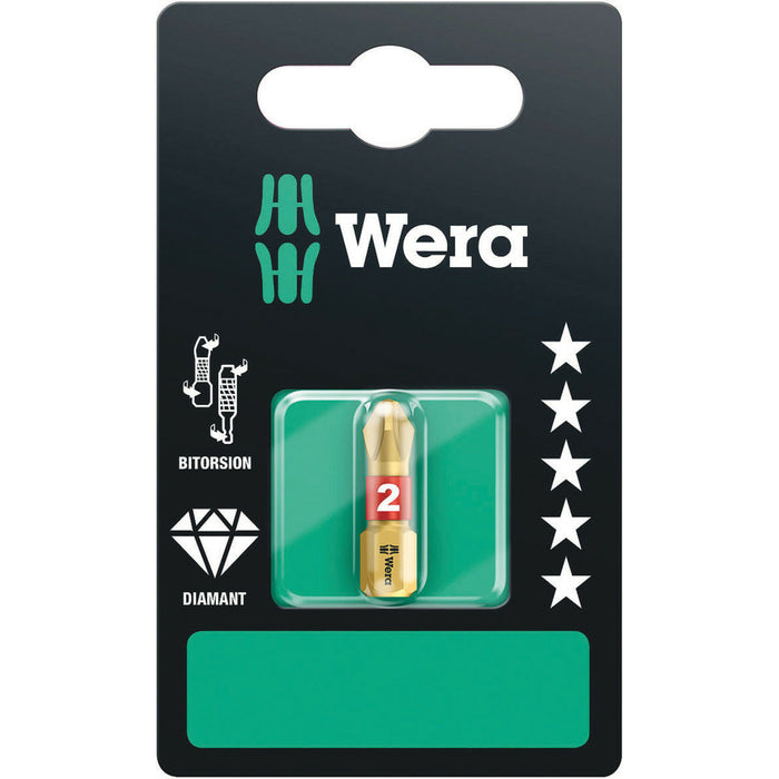 Wera 851/1 BDC SB bits, PH 2 x 25 mm, 2 pieces