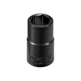 Wright Tool 34046 1/2" Drive 6 Point Standard Black Industrial Socket - 1-7/16"