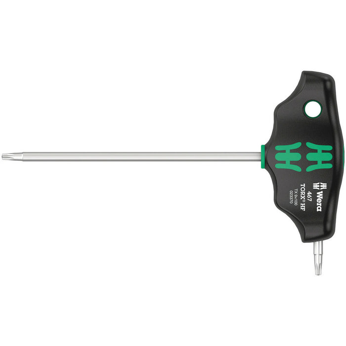 Wera 467 TORX® HF T-handle screwdriver with holding function, TX 10 x 100 mm
