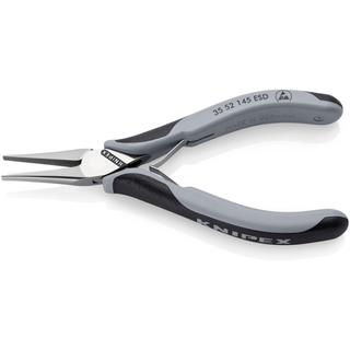 Knipex 35 52 145 ESD 5 3/4" Electronics Pliers-Flat Tips, ESD Handles