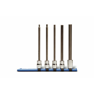 Wright Tool 361 3/8 Drive 5 Piece Metric Long Length Hex Bit Socket Set