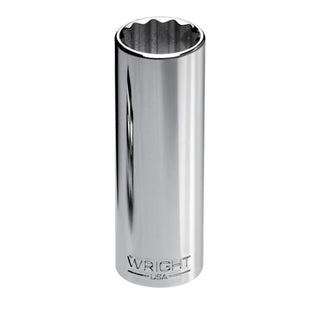 Wright Tool 3618 3/8 Inch Drive 12 Point Deep Socket, 9/16 Inch