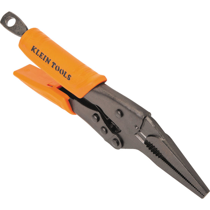 Klein Tools 38612 Long Nose Locking Pliers, 9-Inch