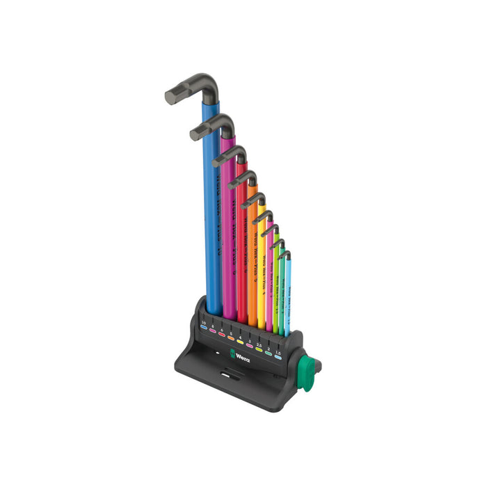 Wera 950/9 Hex-Plus Multicolour 3 L-key set, metric, BlackLaser