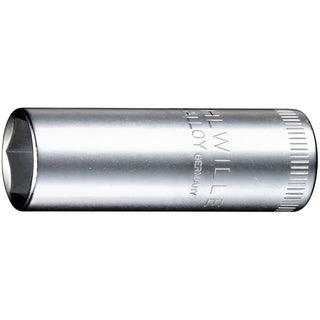 Stahlwille 01020013 40L Extra Deep 6-pt 1/4" Socket, 13 mm