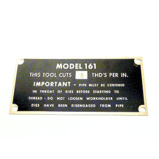 Ridgid 39840 Nameplate 161