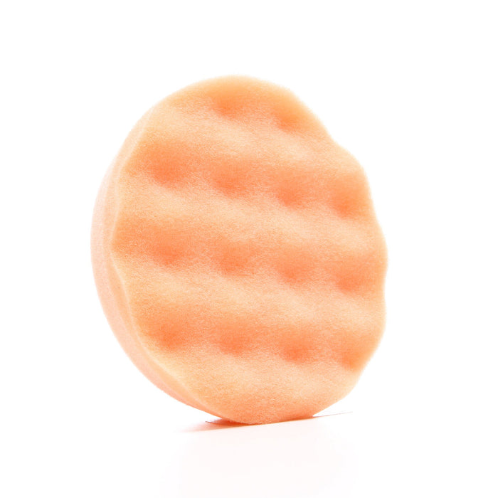 3M Finesse-it Foam Buffing Pad, 02637, 3-3/4 in, Orange Foam WhiteLoop
