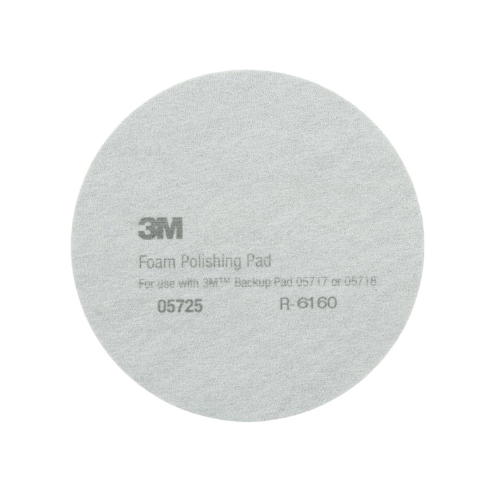 3M Perfect-It Foam Polishing Pad, 05725, Single Sided, Flat Back, 8 in(203.2 mm)