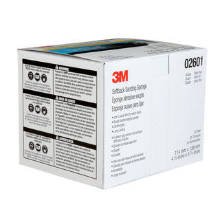 3M Softback Sanding Sponge 02601, 4-1/2 in x 5-1/2 in, (115mm x140mm), Ultrafine