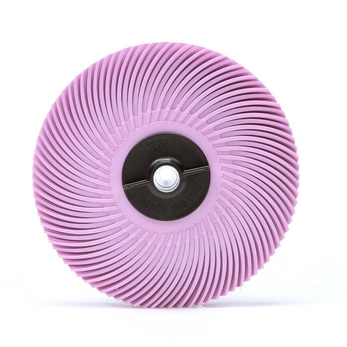 Scotch-Brite Radial Bristle Disc, 3 in x 3/8 in Pumice