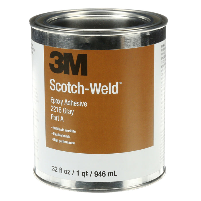 3M Scotch-Weld Epoxy Adhesive 2216, Gray, Part B/A, 1 Quart