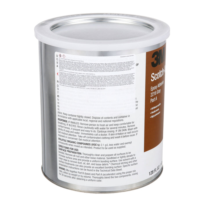 3M Scotch-Weld Epoxy Adhesive 2216, Gray, Part B/A, 1 Gallon