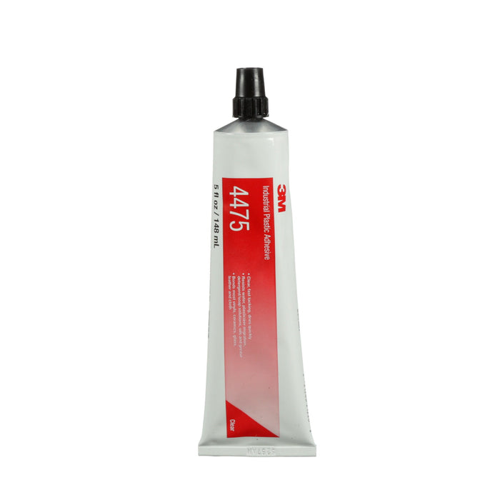 3M Industrial Plastic Adhesive 4475, Clear, 5 Oz Tube