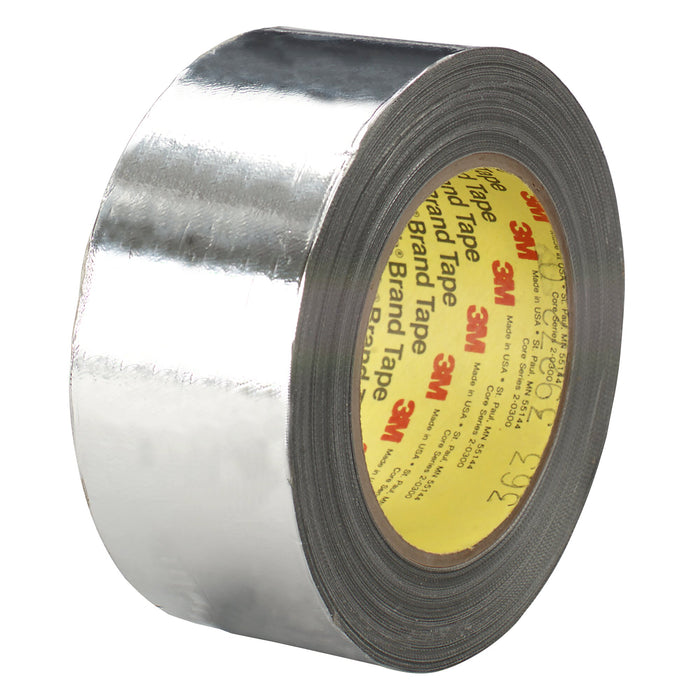 3M High Temperature Aluminum Foil Glass Cloth Tape 363, Silver, 18 in x36 yd