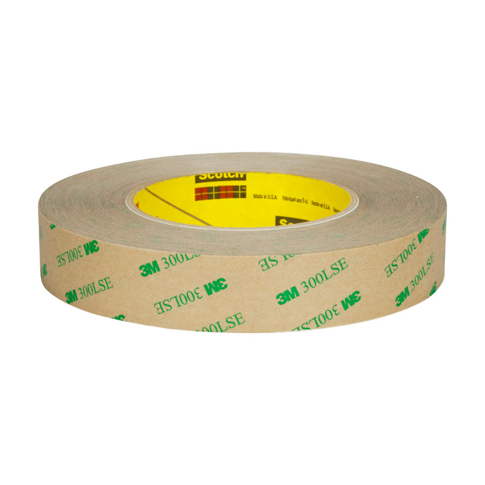 3M Double Coated Tape 93020LE, Clear, 54 in x 60 yd, 7.9 mil